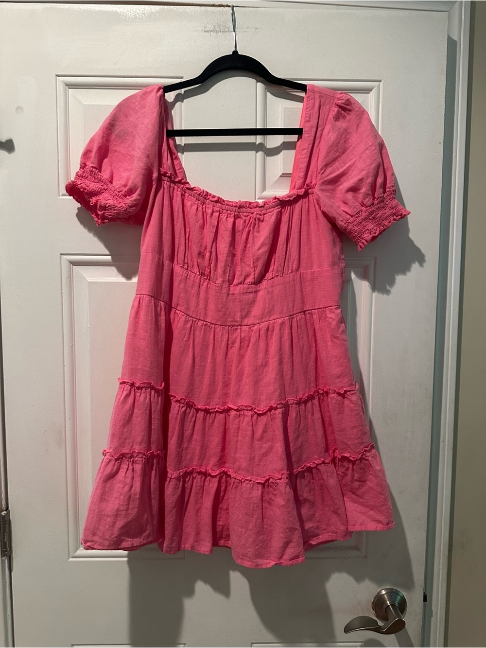 Altar’d State Pink Ruffled Top-Cute!